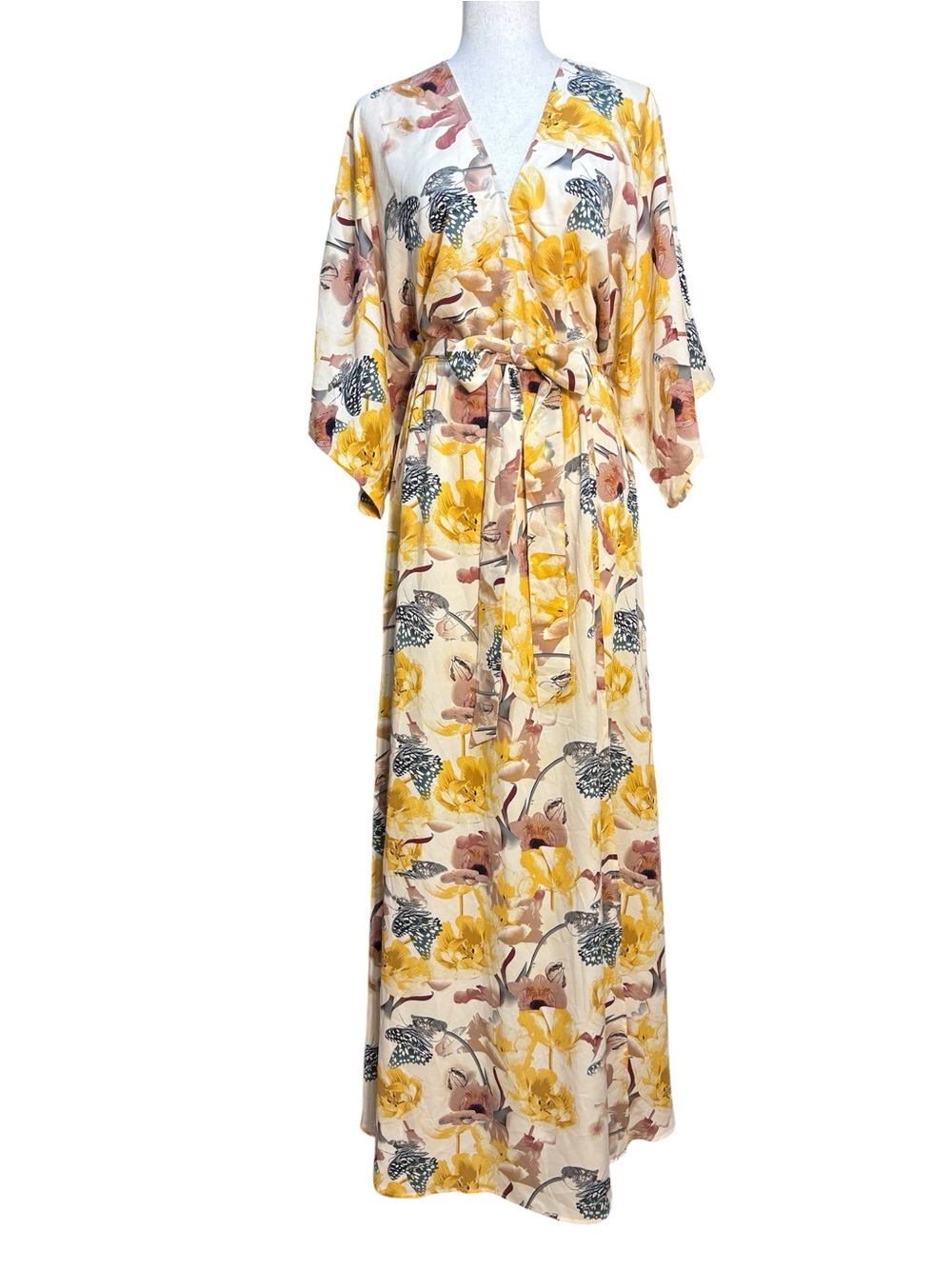NWT Baltic Born Corinth Maxi Dress Butterfly Blooms Floral Boho Cottagecore XXXL